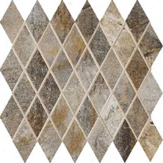 Marazzi Vesale Stone Diamond Mosaic Smoke Tile & Stone