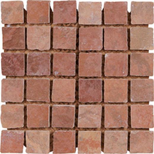 Megatrade Corp. Maya Mosaico 13 X 13 Touloum Granato Clay Tile & Stone