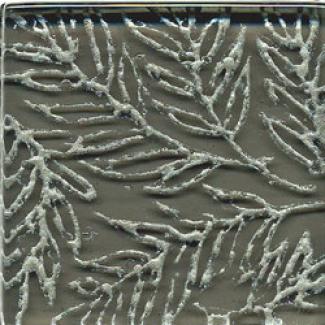 Miila Studios Tropics Glass Decos 1 X 12 Gray Pewter Tile & Stone