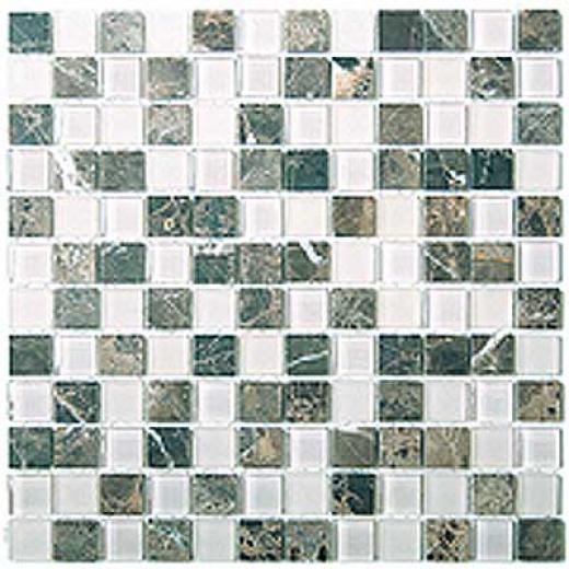 Mirage Tile Glass & Stone Mosaic 1 X 1 Mgs107 Tiel & Stone