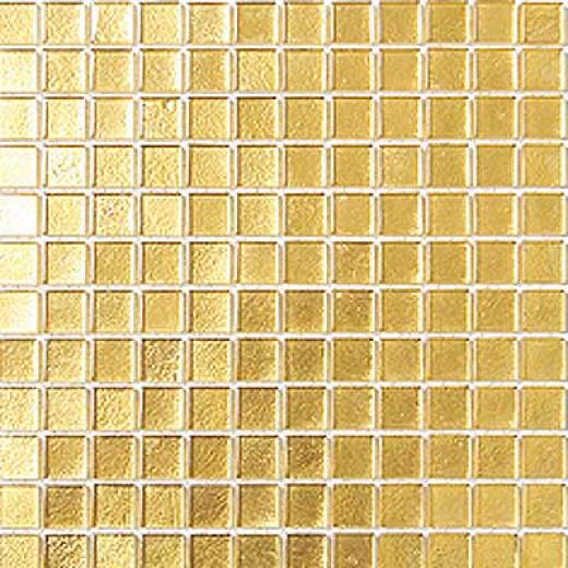 Mirage Tile Laser Glass Plain Mosaic 12 X 12 Pure Gold Tile & Gem