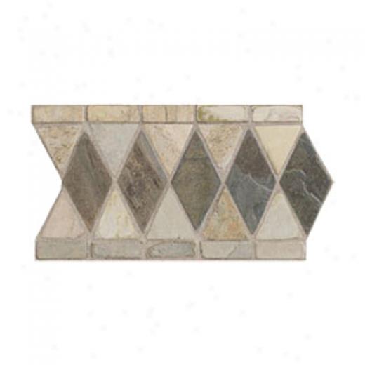 Mohawk Artistic Collection - Accent Statements - Stone Autumn Mist Gold Maquis Slate Border Tile & Stone