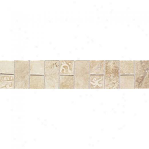 Mohawk Artistic Collection - Accent Statements - Ceramic Avorio Grigio Monticino Decorative Border Tile & Stone