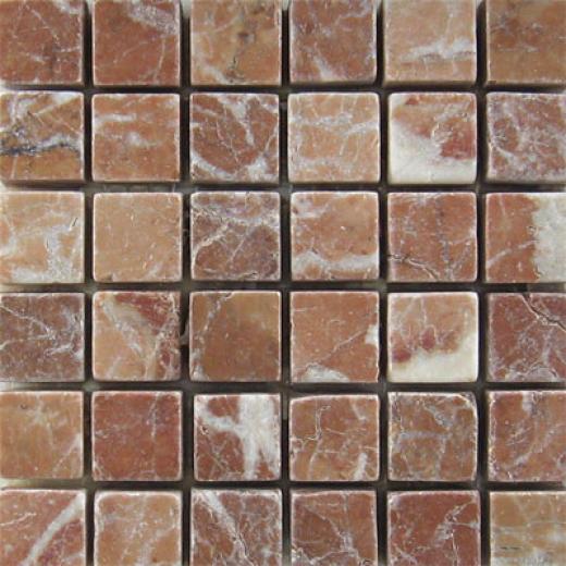 Mohawk Marblestone Mosaics Honed Rosso Verona Tile & Stone