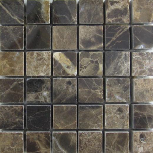 Mohawk Marblestone Mosaics Polished Emperador Dark Tile & Stone