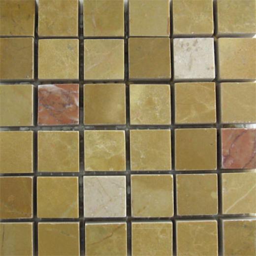 Mohawk Marblestone Mosaics Poliwhed Giallo iTle & Stone