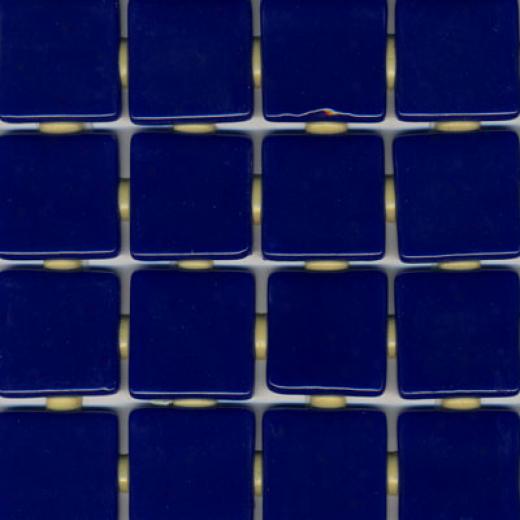 Onix Mosaico Solid Series Mosaics Navy Blue Tile & Stone