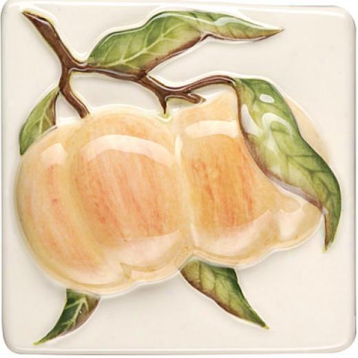 Original Style Coupe De Fruits Clematis 4 X 4 Peaches Tile & Stone