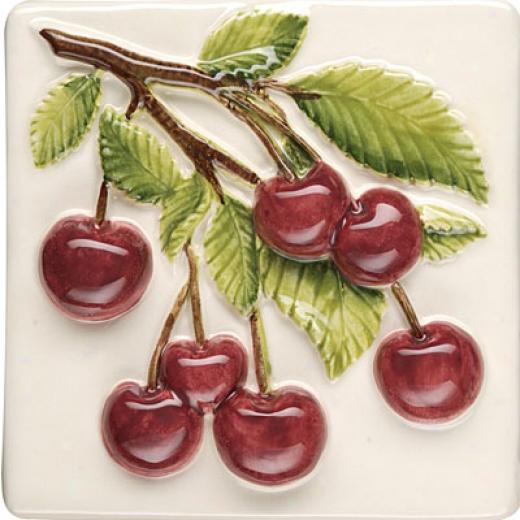 Original Style Coup eDe Fruits Clematis 4 X 4 Cherries Tile & Stone