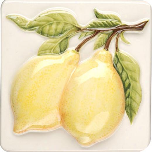 Original Style Coupe De Fruits Clematis 4 X 4 Lemons Tile & Stone