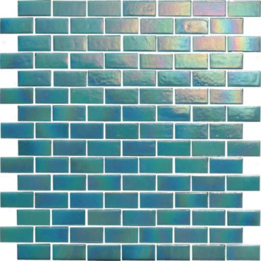 Original Style Iridescent Brickbond Glass Mosaic Weisshorn Tile & Stone