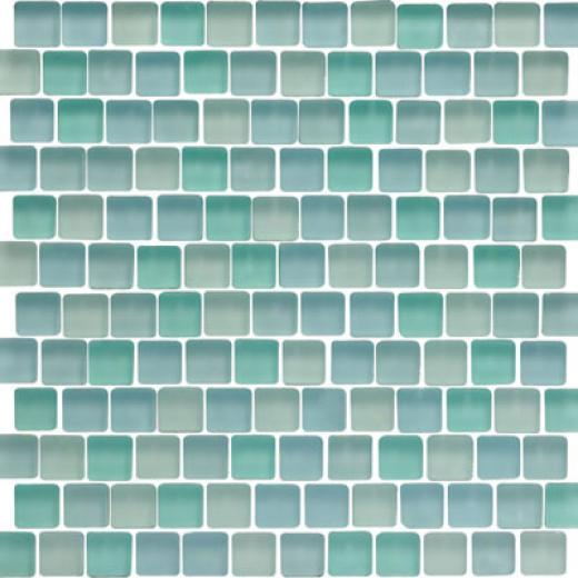 Original Style Offset Sky Mixed Frosted Mosaic Hudson Tile & Stone
