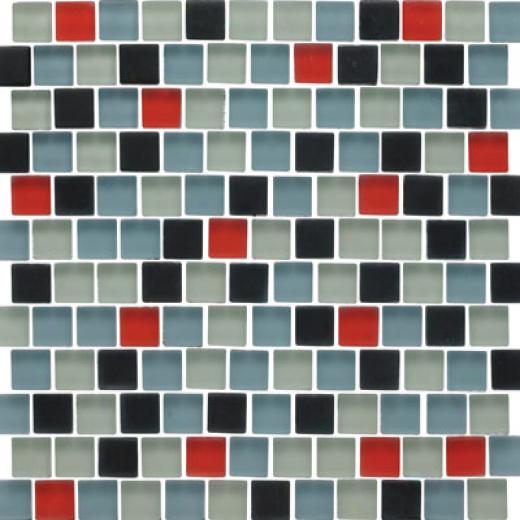 Primitive Style Offset Sky Mixed Frosted Mosaic Donegal Tile & Stone