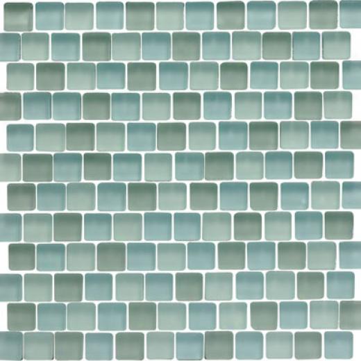 Original Style Offset Sky Mixed Frosted Mosaic Hetteras Tile & Stone