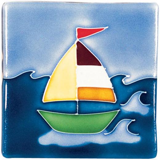 Inventive Style Seaside Boat Tiles 4 X 4 Mary Tile & Stone