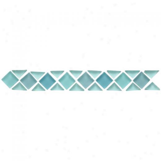 Original Style Small Triangle & Squarr Tumbled Glass Borders Superior Tile & Stone