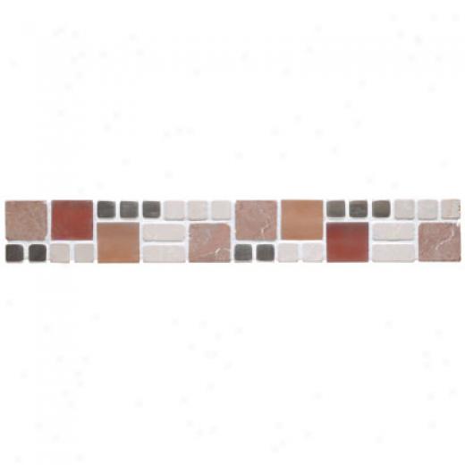 Original Style Face with ~, Glass & Metal Borders Madalena Honed Tile & Stone