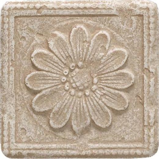 Questech Dorset Decoratives - Travertine Floral Dot Tile & Stone