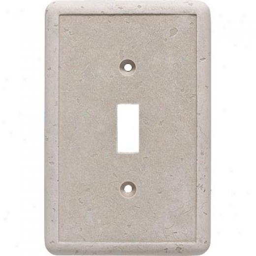 Questech Dorset Switch Plates - Travertine Single Toggle Tile & Stone