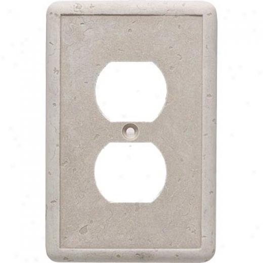 Questech Dorset Switch Plates - Travertine Single Duplex Tile & Stone