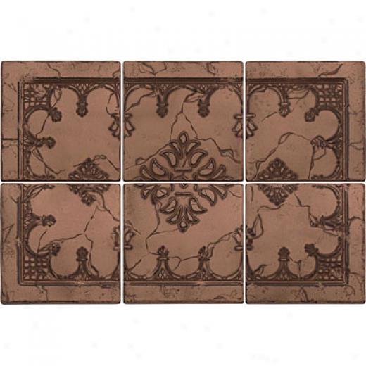Questech Minted Metals Mural Hermitage Bronze Tile & Stone