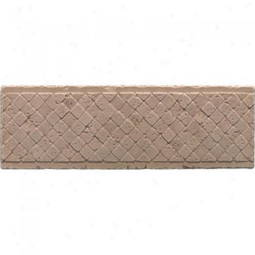 Questech Stone Shadow Liner 4 X 12 Moaaic Travertine Tile & Stone