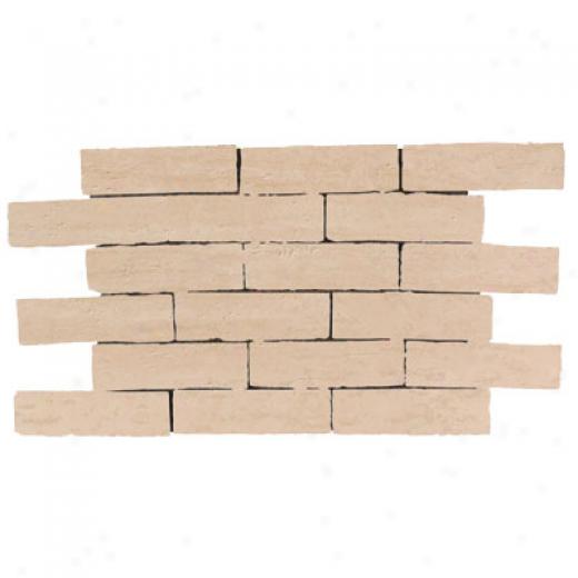 Rock & Rock Travertino Brick Mosaic Crema Tule & Stone
