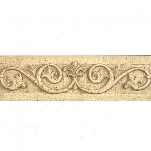 Tilecrest Fauxstone Resin Liners Scroll Listelli Beige Tile & Stone