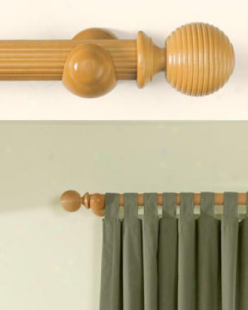 4'  Fluted Curtain Rod