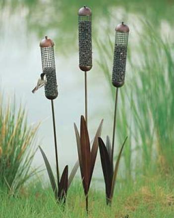 Cattail Feeders, Set Of 3