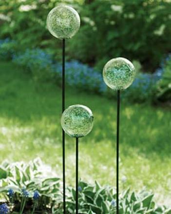Fairydust Balls With Stakes, Set Of 3