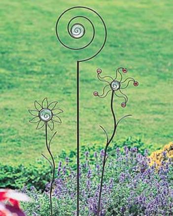 Fanciful Garden Stakes, Set Of 3
