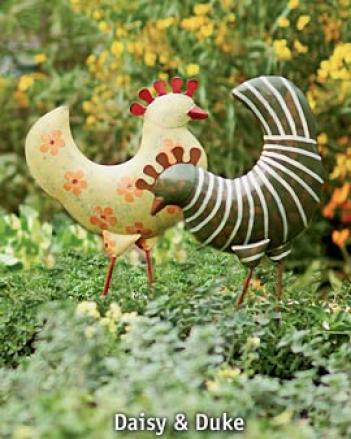 Funky Chickens ,Set Of 6