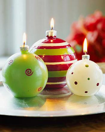 Holiday Candles, Set Of 3