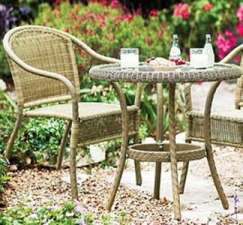 Outdoor Wicker Stacking Chairs, Set Of 2