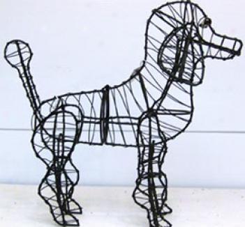 Poodle Topiary Frame