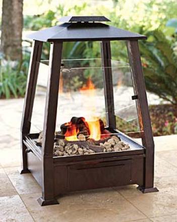 Real Flame Exterior Fireplace