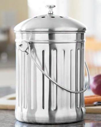Stainless Steel Compost Crock