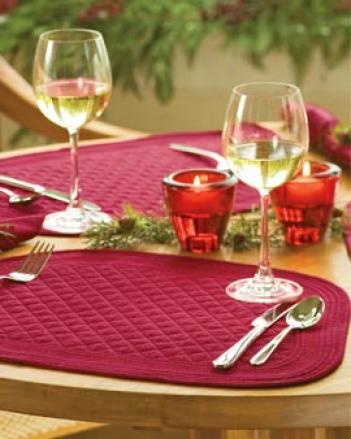 Wedge Placemats And Napkins, Attitude Of 4