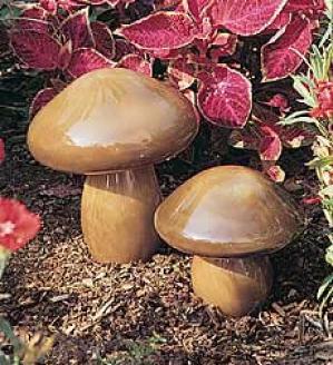 2-piece Glass Mushroom Set