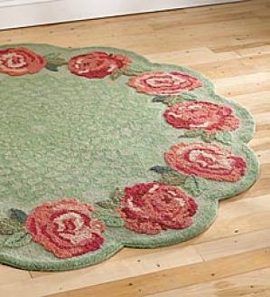 5' Not directly Coral Rose Rug