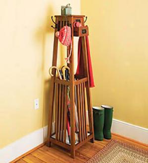 Arts And Crafts-style Coat Rack