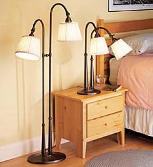 Duel-head Floor Lamp