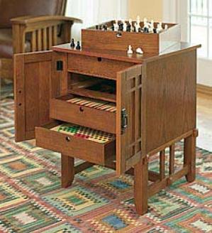 Game Cabinet  Oak Only