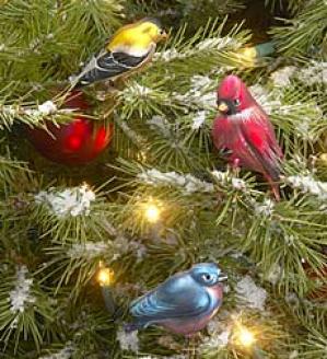 Glass Bird Ornament  Bluebird Only