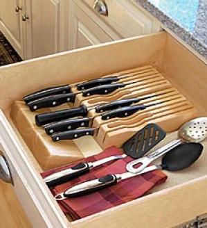 In-drawer Knife Block