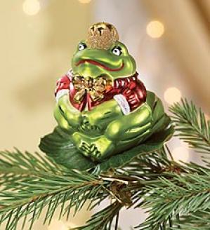 King Frog Ornament