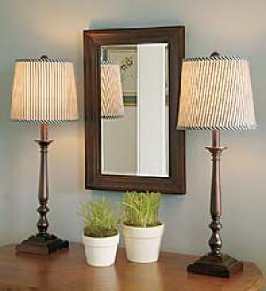 Milwood Lamp Annd Mirror Set