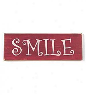 Red Smile Sign