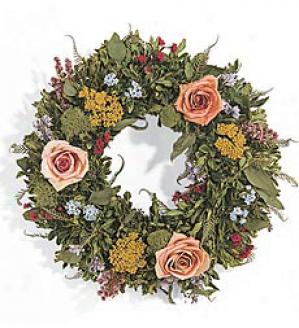 Rose & Yarrow Wreath